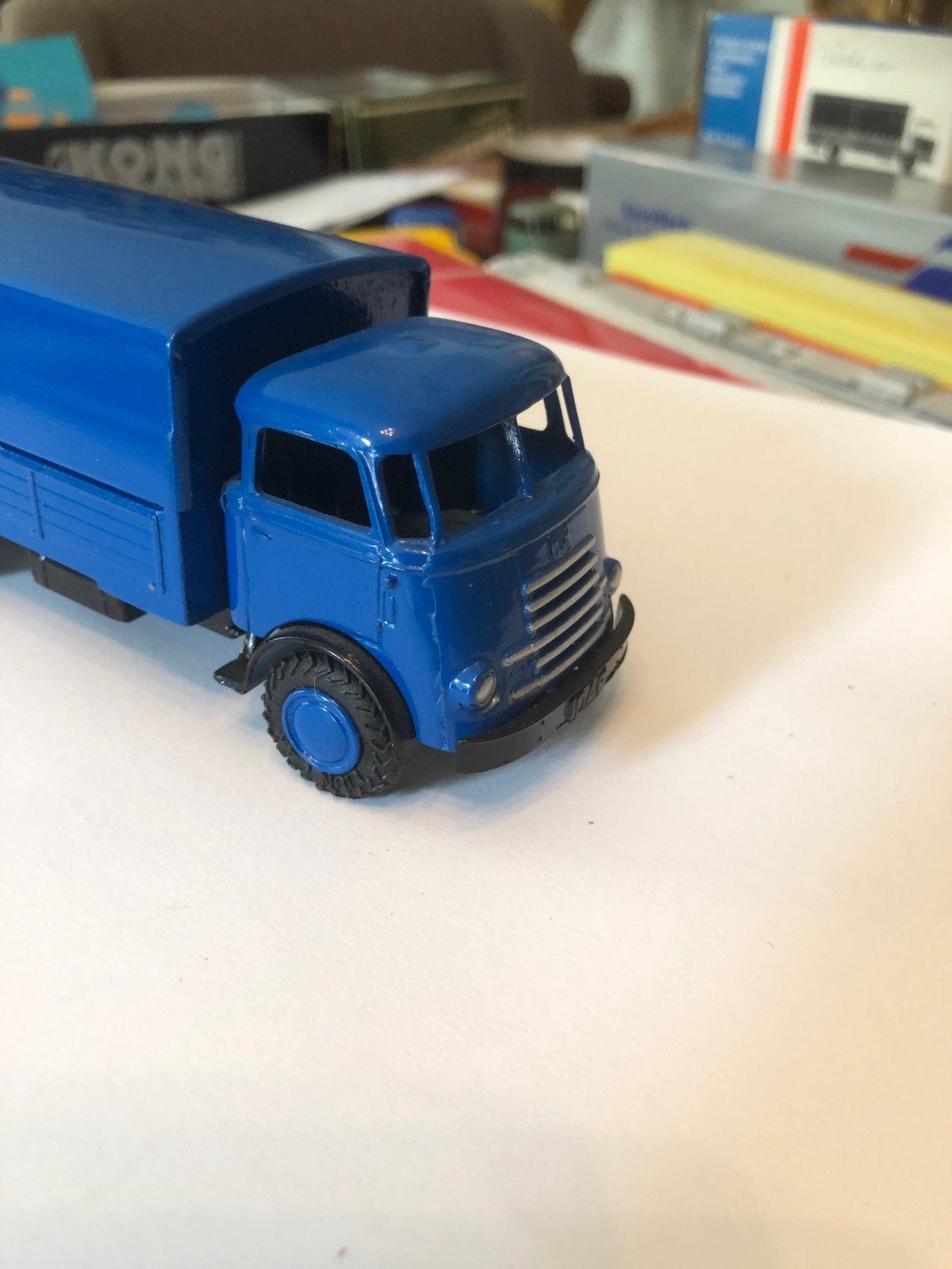 DAF 7. Streeper  met gesloten laadbak juni 15%korting, Hobby en Vrije tijd, Modelauto's | 1:50, Ophalen of Verzenden, Zo goed als nieuw