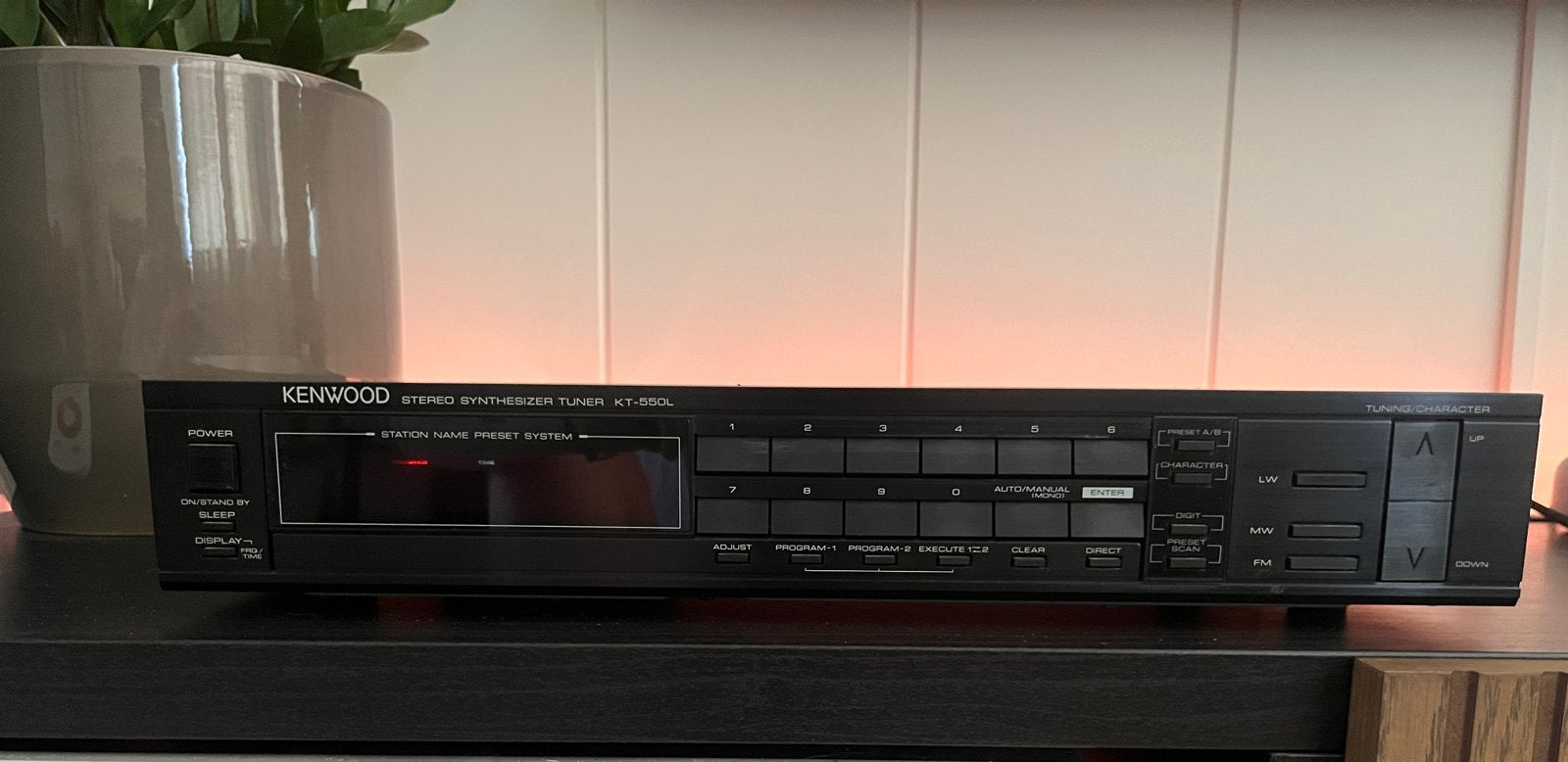 Kenwood KT-550L Stereo Synthesizer Tuner, Audio, Tv en Foto, Tuners, Ophalen, Gebruikt, Analoog