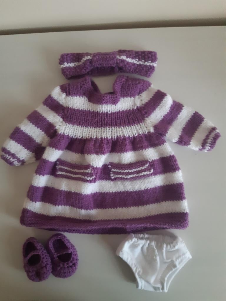 Jurkje met onderbroekje, slofjes en haarband voor Babyborn 4, Kinderen en Baby's, Speelgoed | Poppen, Ophalen of Verzenden, Nieuw