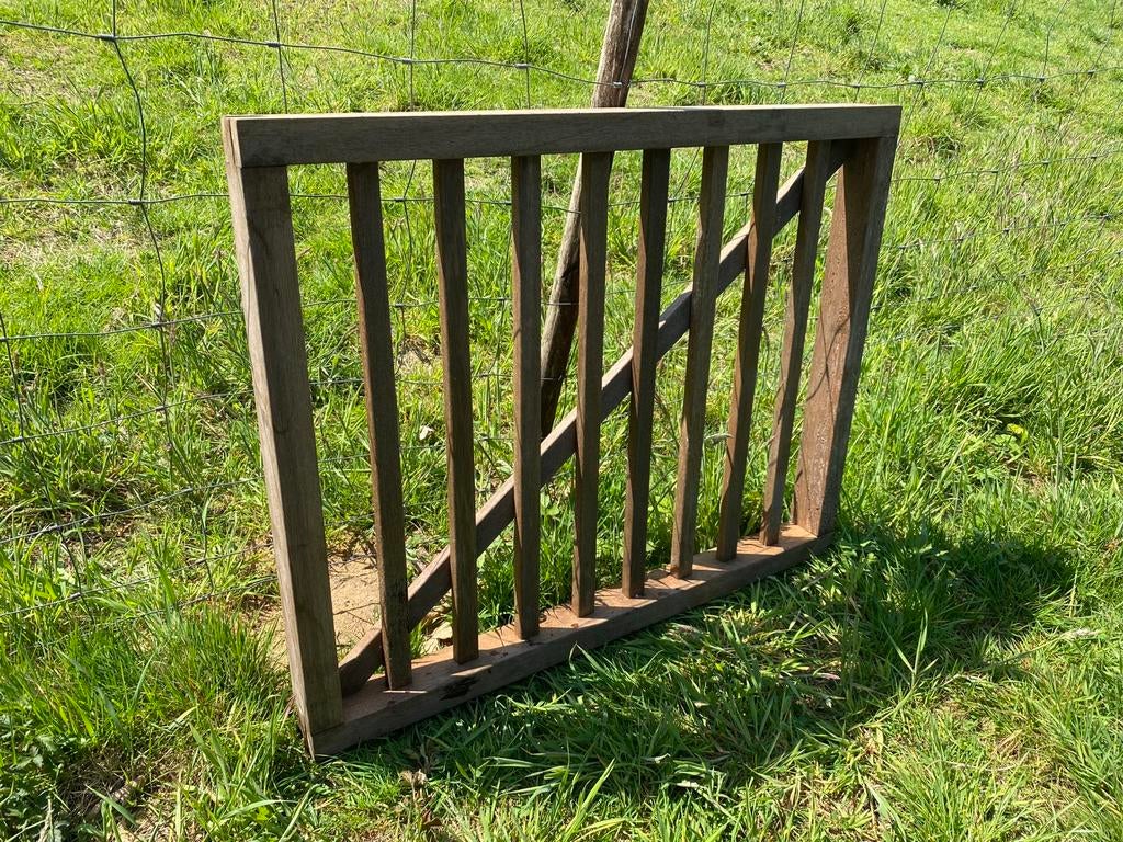 Hardhouten tuinpoortje tuindeur tuinhek 100x80 cm, Ophalen, Met poort, Zo goed als nieuw, Tuinhek