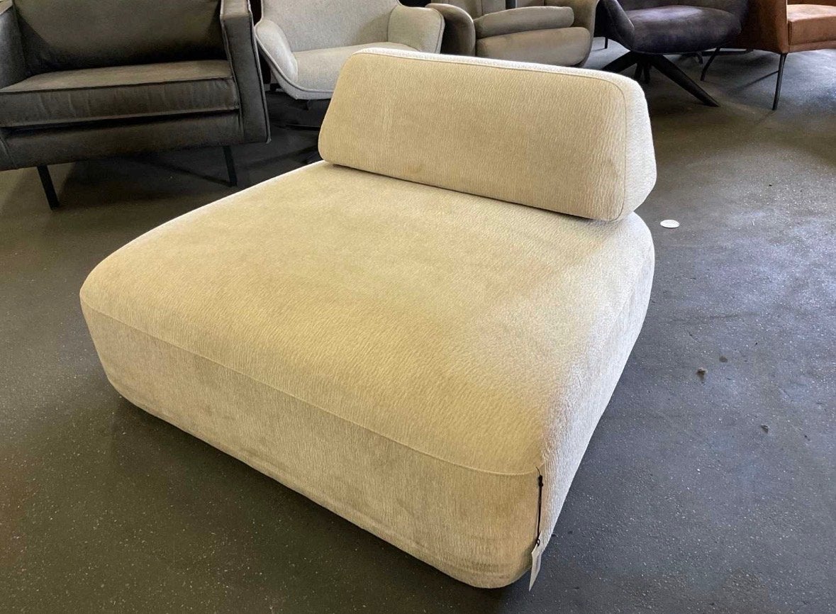 Woood fauteuil wit 115x100x75cm, Ophalen, Eenpersoons, 75 tot 100 cm, Zo goed als nieuw