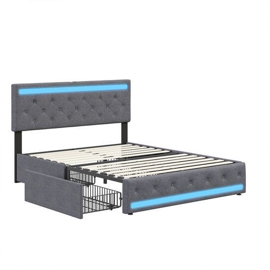 Led Bed – Boxspring – Tweepersoonsbed – Opbergbed, Corvance B.V., Verzenden, Nieuw, Corvancebol@gmail.com