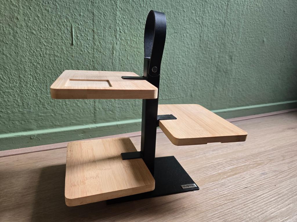Bamboe etagère voor Tapas, Ophalen of Verzenden, Zo goed als nieuw, Rechthoekig, Hout