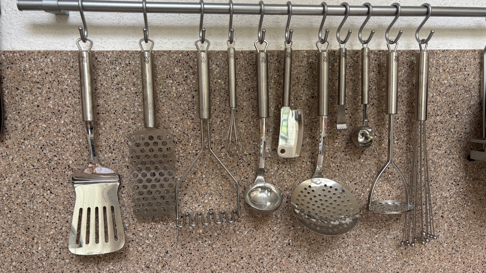 WMF 11-delige RVS Keukengerei Set, Ophalen, Zilver, Metaal, Overige typen