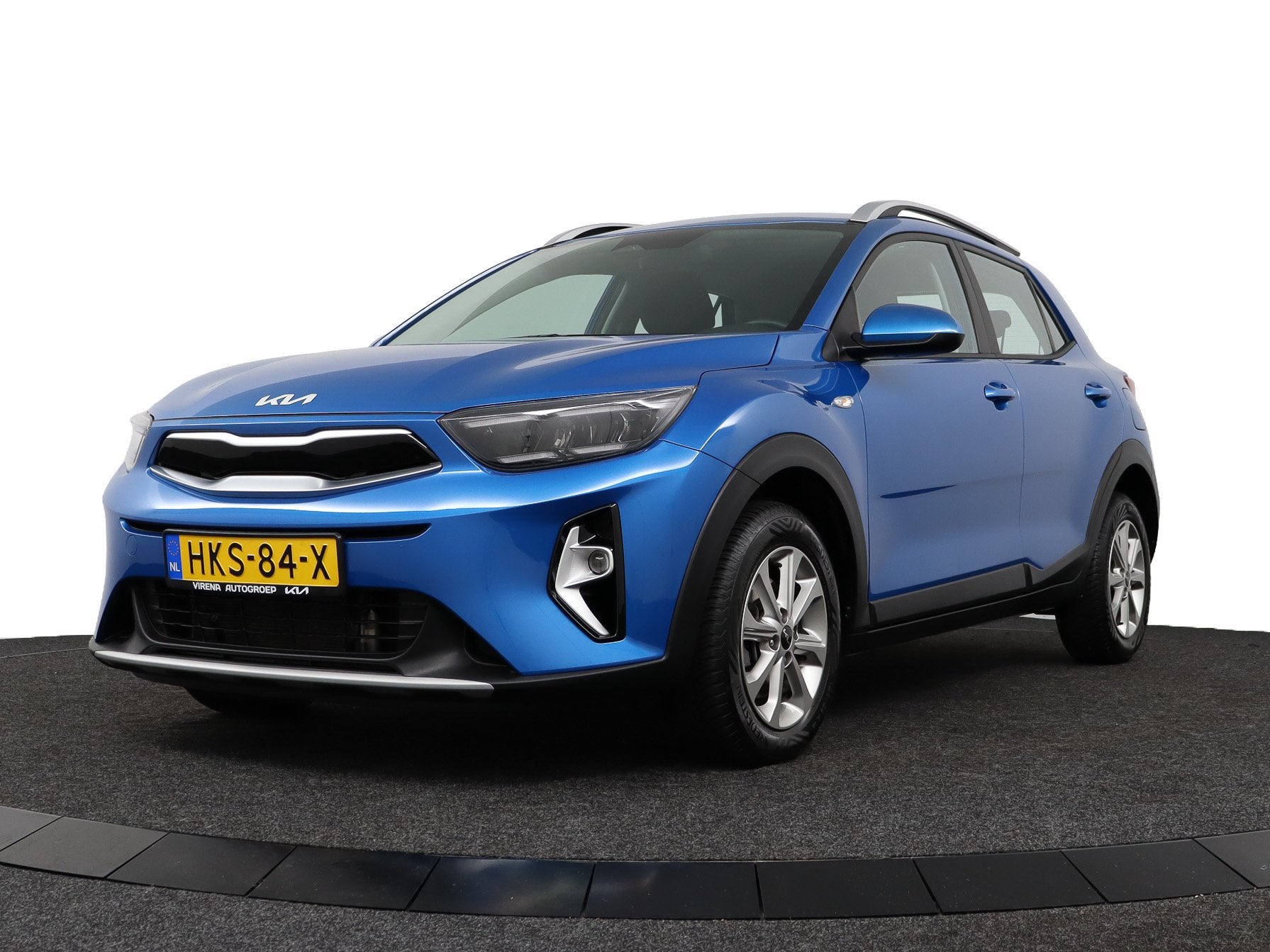 Kia Stonic 1.0 T-GDi MHEV DynamicLine Navigatie - Achteruitr, Auto's, Voorwielaandrijving, Blauw, Origineel Nederlands, Handgeschakeld