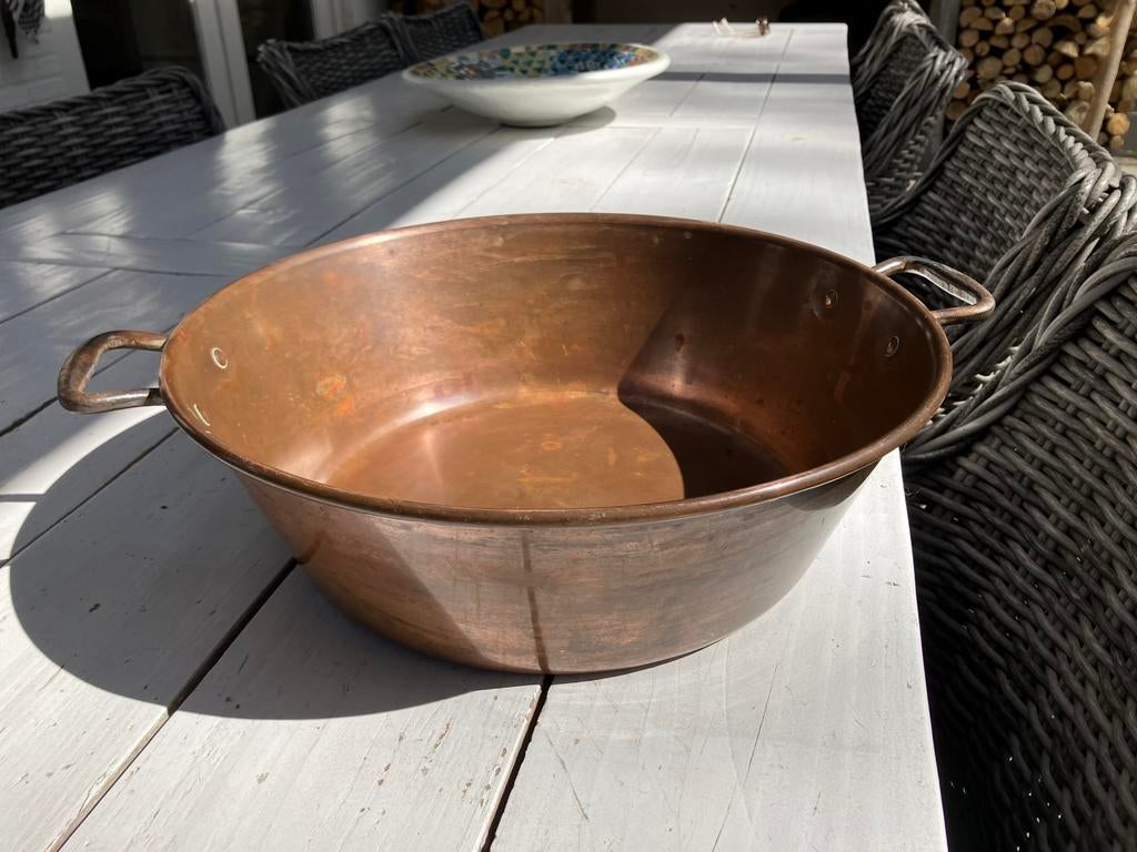 Koperen jam/confiture pan, Frans antiek, Ophalen of Verzenden