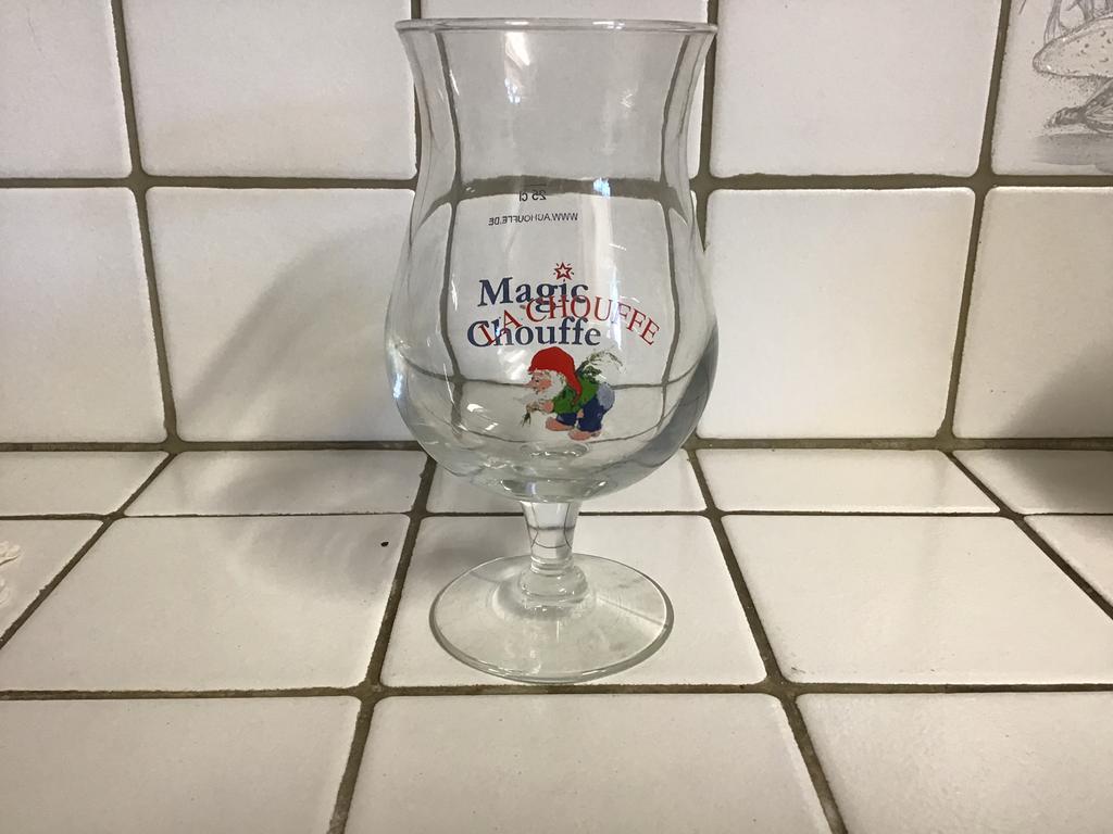 Bierglas La Chouffe Magic, Ophalen of Verzenden, Zo goed als nieuw, Glas of Glazen, Overige merken