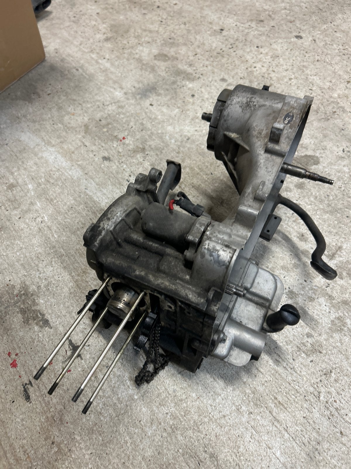 Piaggio 4-takt motorblok - Alle onderdelen aanwezig, Ophalen of Verzenden, Gebruikt, Blok