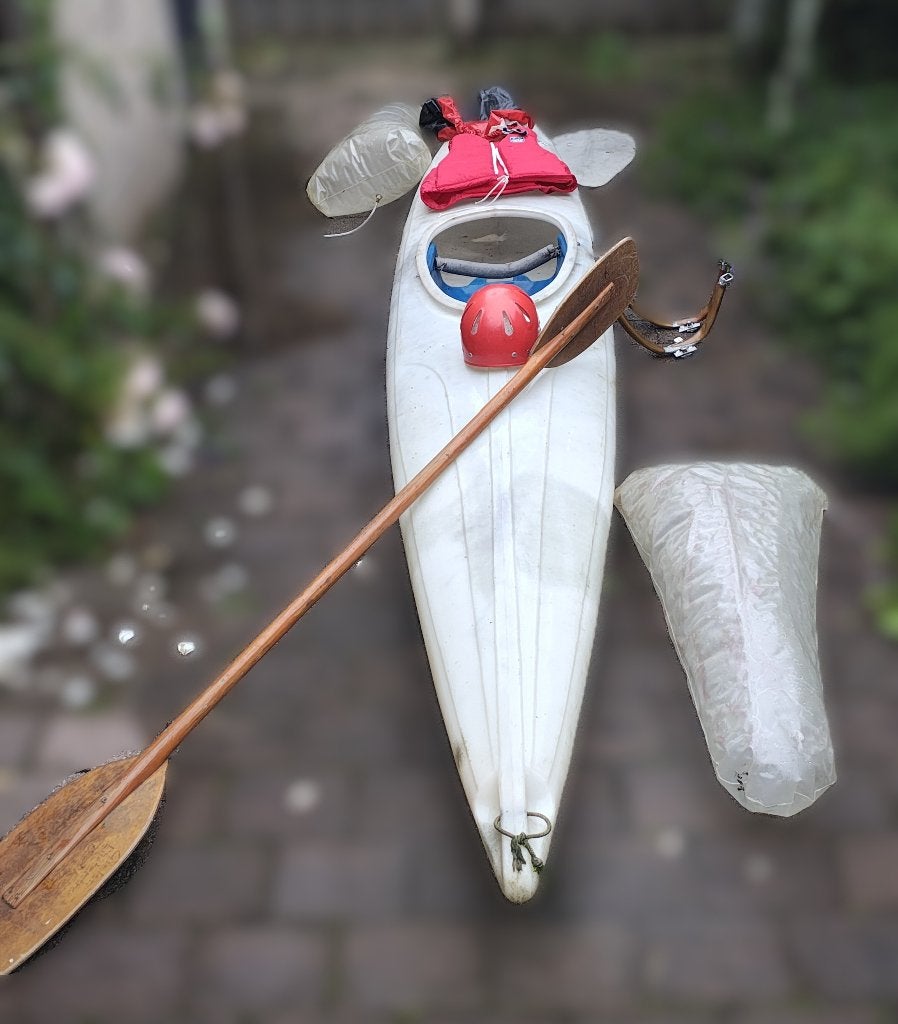 Kano / kayak compleet - allround-wildwater - PE, Watersport en Boten, Ophalen, Gebruikt, 1-persoons