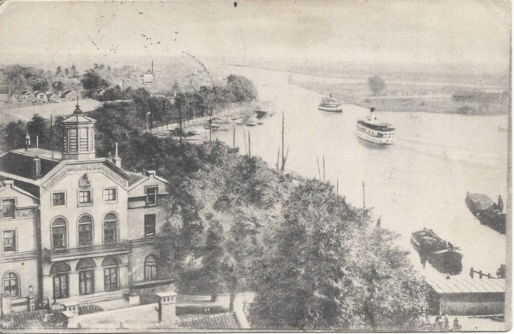 Zaandam (N.H.) Panorama Voorzaan, Militair gelopen 1915, Ophalen of Verzenden, Voor 1920, Gelopen, Noord-Holland