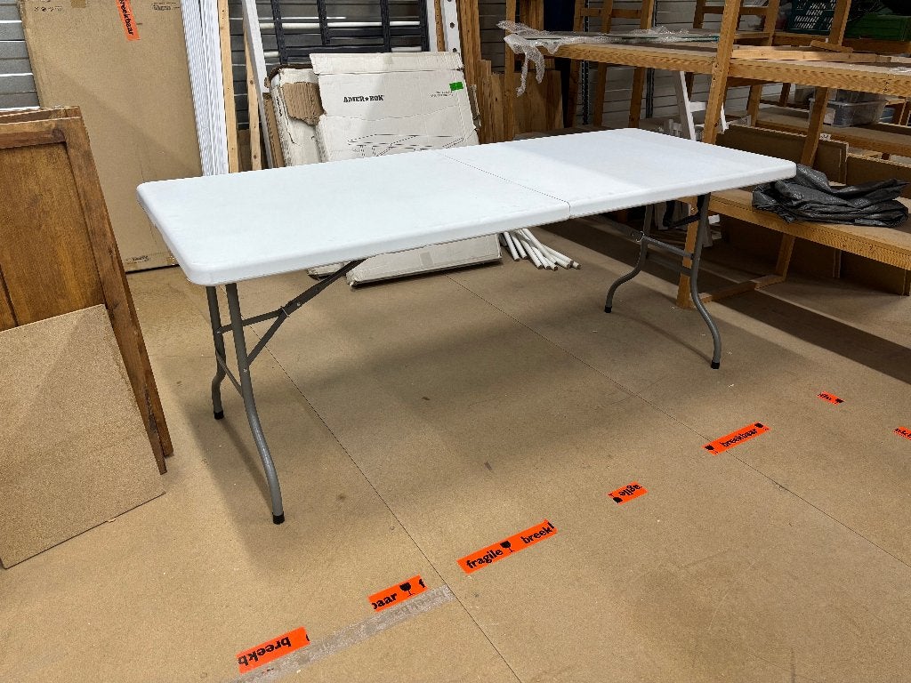 AmerBox inklapbare tafel (buffet, markt, camping) HDPE, Ophalen, Gebruikt, Campingtafel