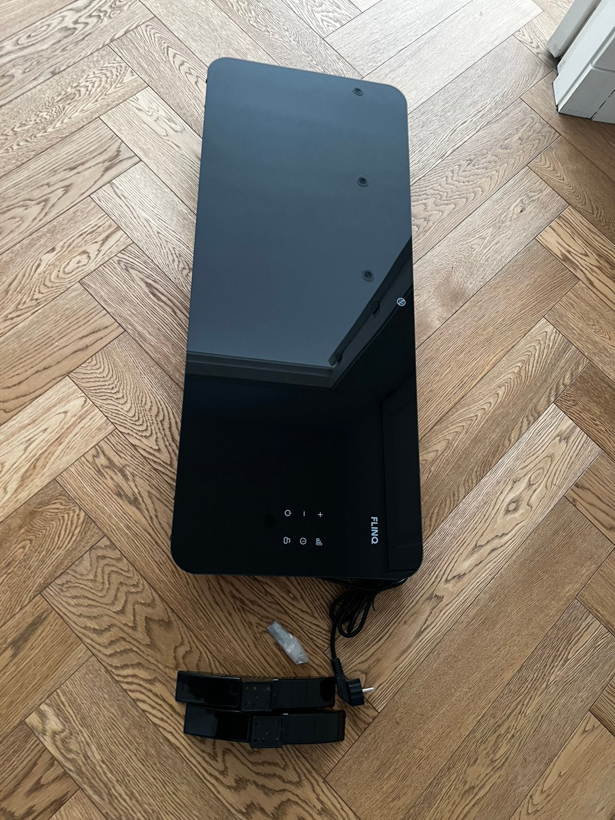 FlinQ Smart Panel Heater black 2000W - incl. app control, Ophalen, 30 tot 80 cm, Kachel, Minder dan 60 cm