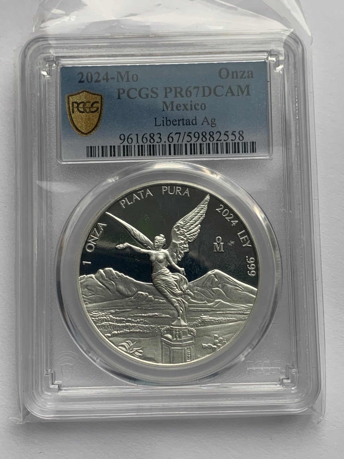 Libertads mexico 1 oz in slab en op kwaliteit gesertificeerd, Ophalen of Verzenden, Zilver