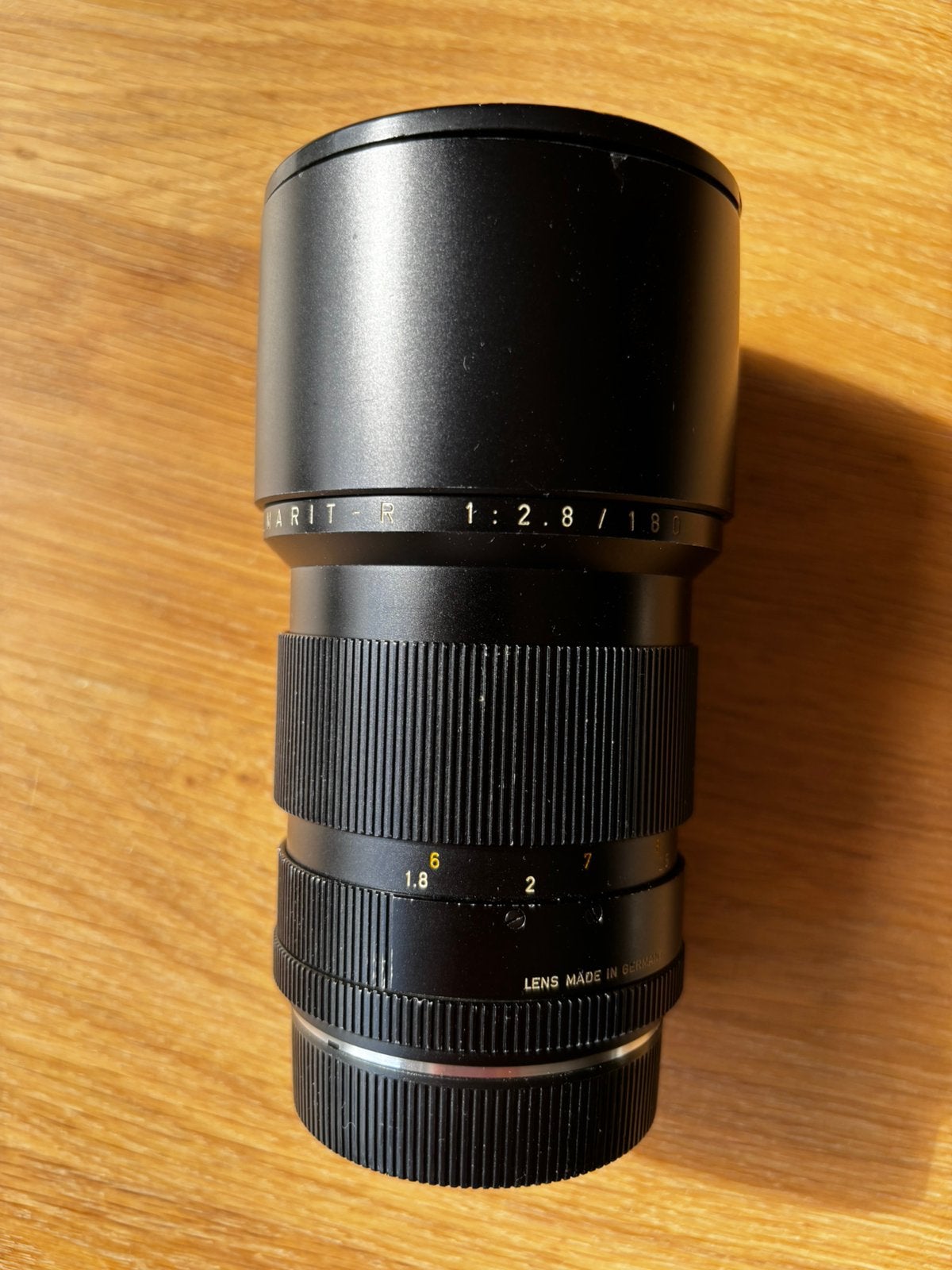 Leica Elmarit-R 180mm f/2.8 – nette staat, incl proefbeelden, Ophalen of Verzenden, Gebruikt, Leica, Telelens