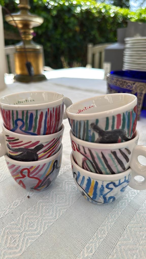 Illy Art Collection 1997 espressokopjes – set van 6, Ophalen of Verzenden, Zo goed als nieuw, Overige stijlen, Kop(pen) en/of Schotel(s)