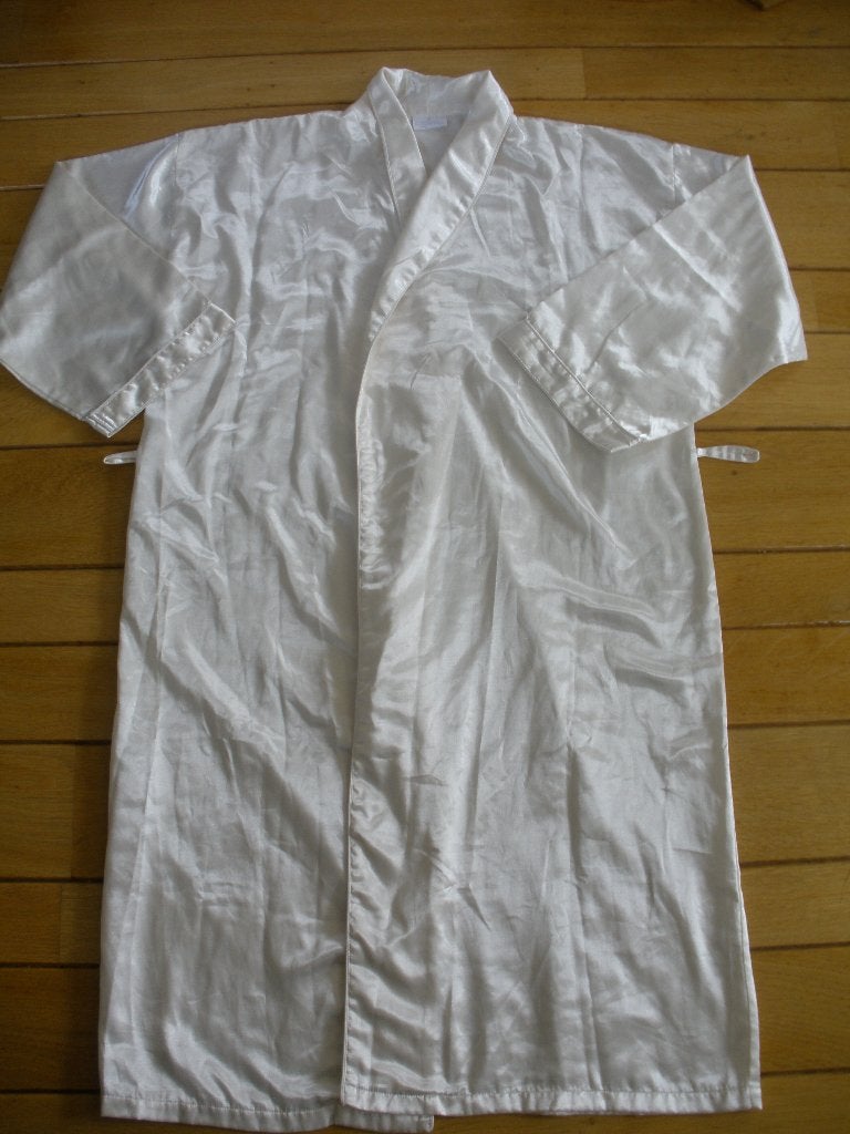 Badjas kimono ochtendjas beige met slaap jurkje maat M, Ophalen of Verzenden, Beige, Nachtkleding