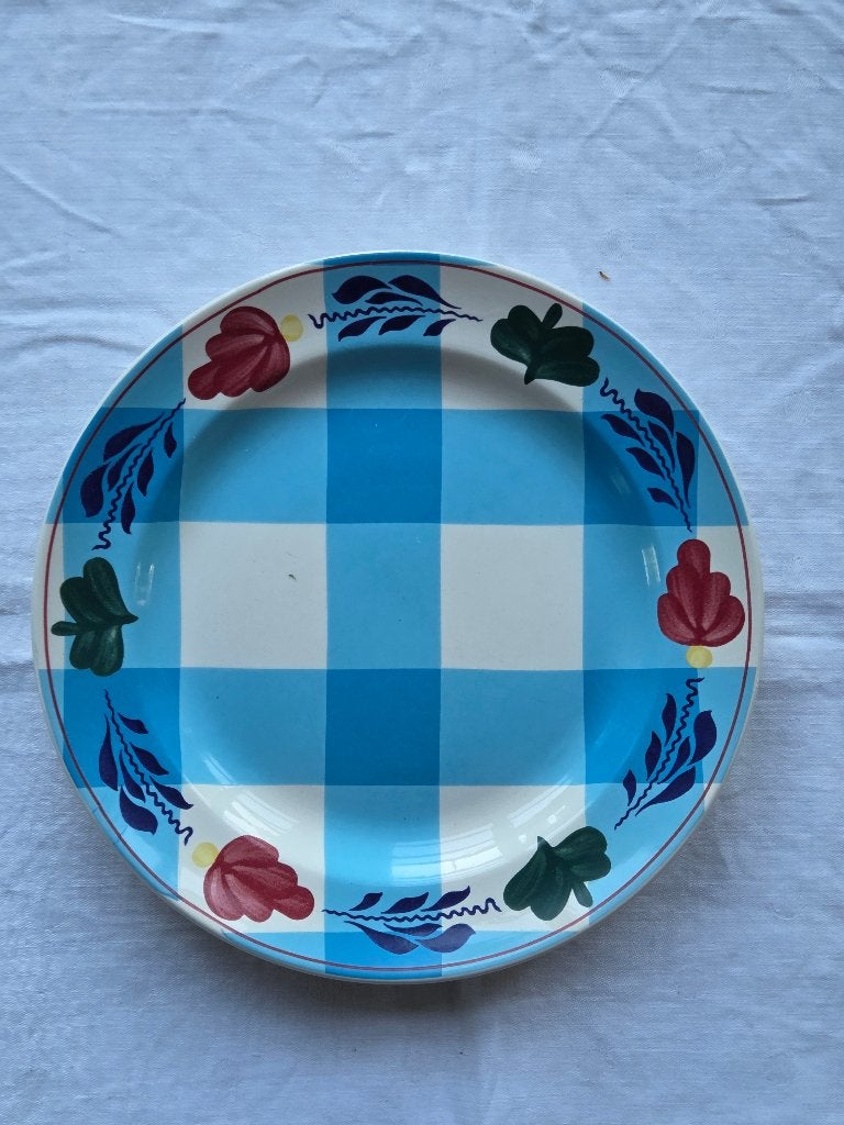 Boch groot boerenbont Bonterbord 25,0 cm, Huis en Inrichting, Keuken | Servies, Ophalen of Verzenden, Zo goed als nieuw, Aardewerk