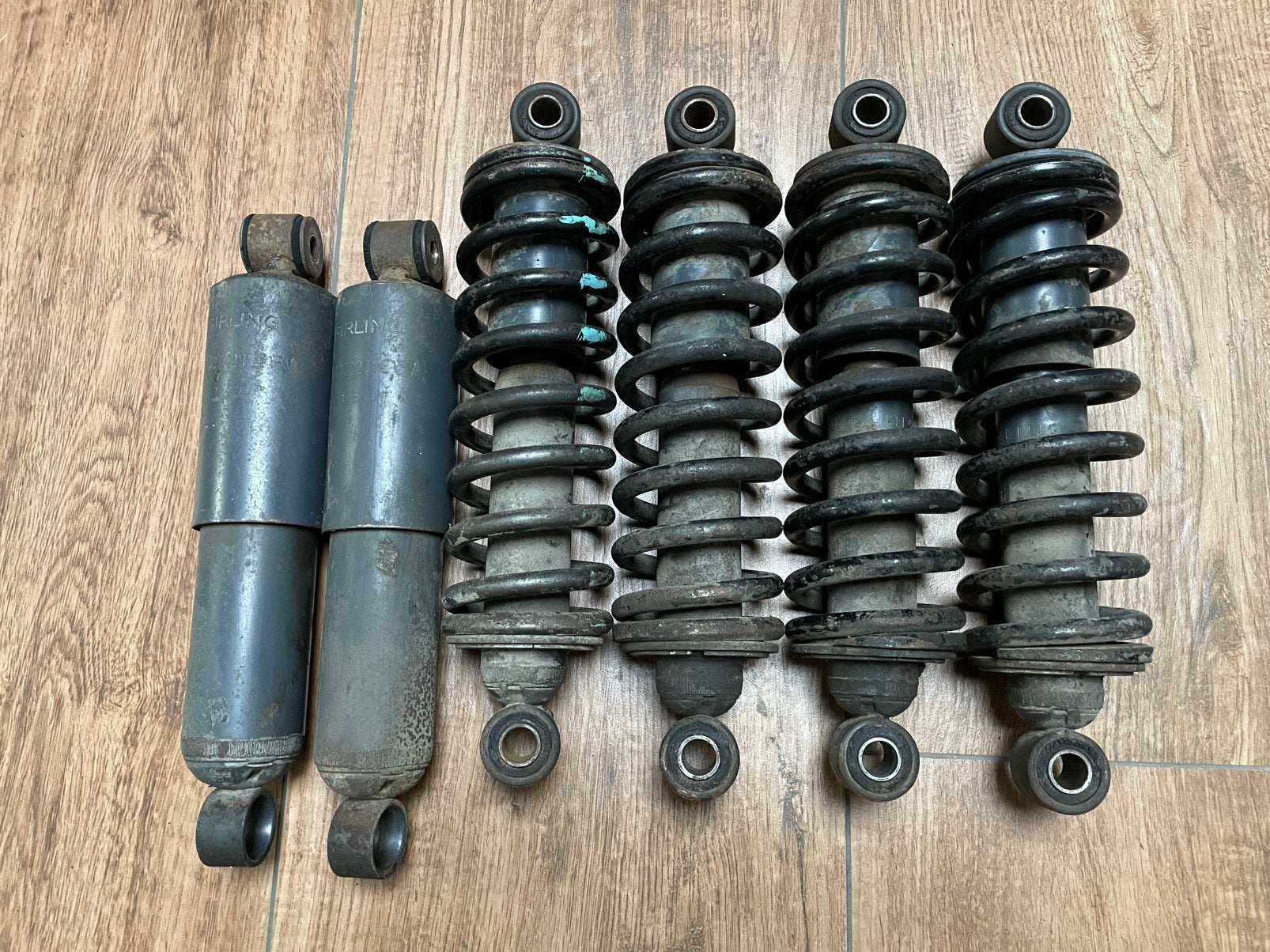 Jaguar E-type schokbrekers voor en achter serie 1 en 2, Ophalen of Verzenden, Gebruikt, Jaguar