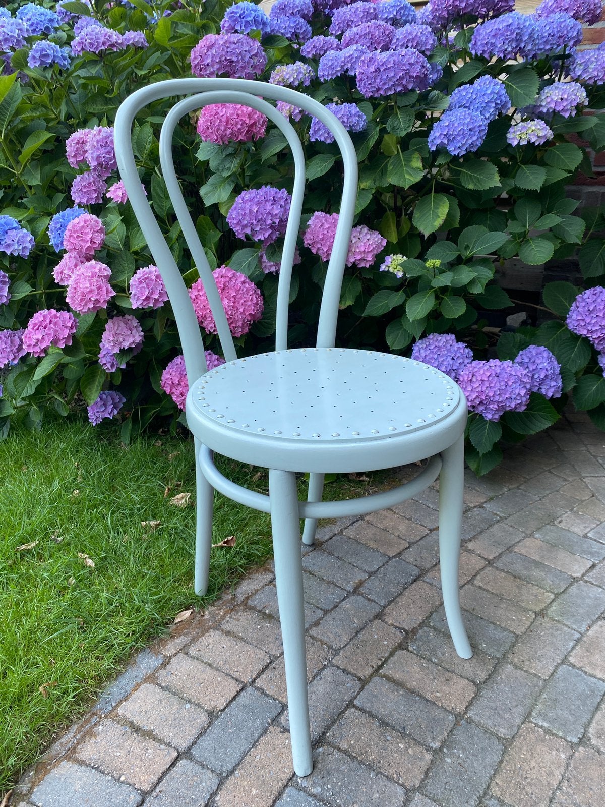 Oud stoeltje opknapper bistro stijl, Huis en Inrichting, Stoelen, Ophalen, Gebruikt, Overige kleuren, Eén