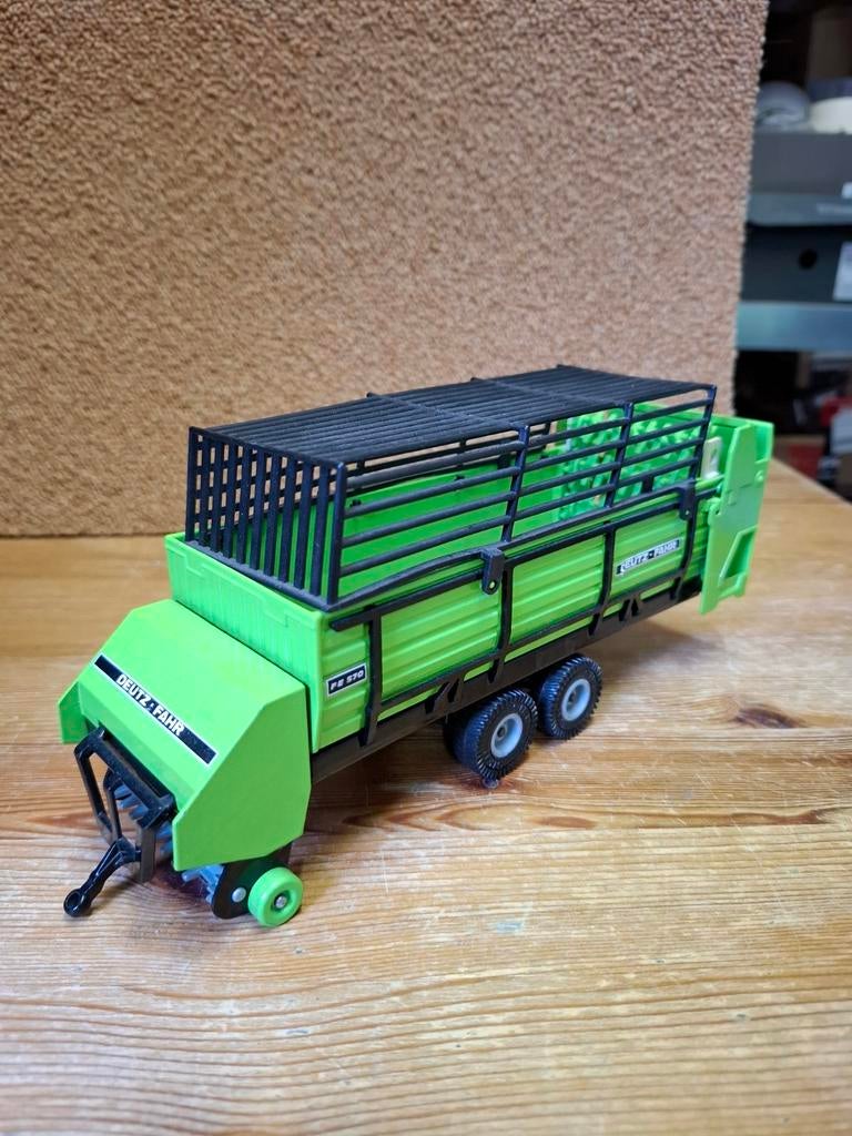 Siku Deutz Fahr opraapwagen, Ophalen of Verzenden, Gebruikt, Tractor of Landbouw, SIKU