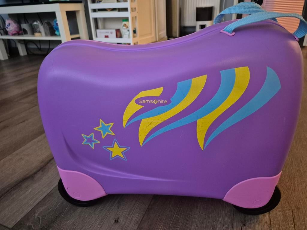 Samsonite Kinderkoffer, Sieraden, Tassen en Uiterlijk, Koffers, Ophalen, Gebruikt, Hard kunststof, Wieltjes