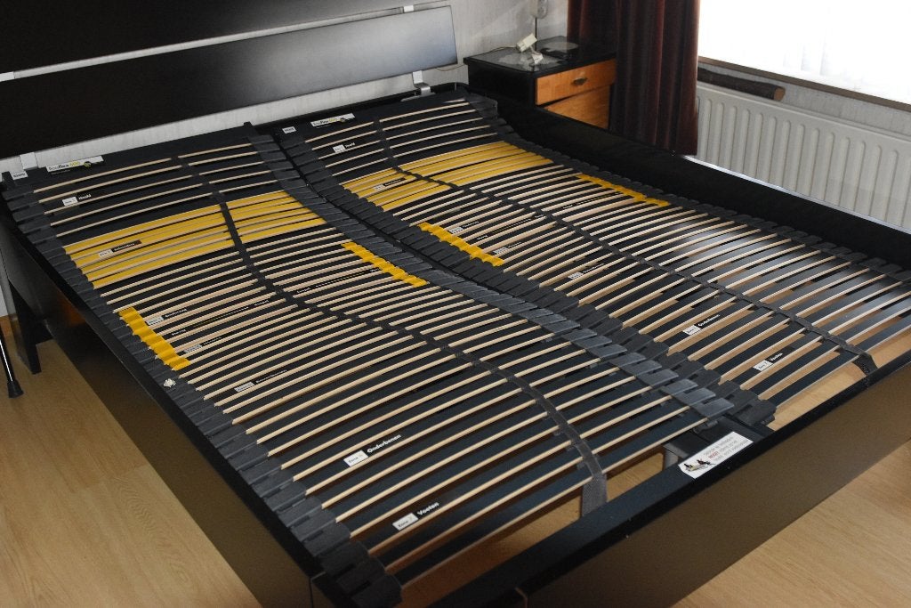 2 persoons bed, Ophalen, Verstelbaar, Zwart, Tweepersoons