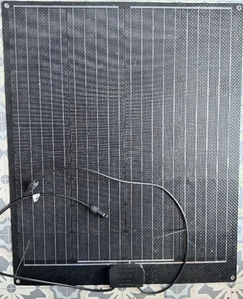 Flexibel zonnepaneel 85W met MC4 connectoren, Ophalen, Zo goed als nieuw, Kabel of Apparatuur