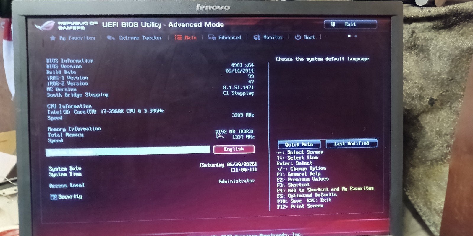 ASUS ROG CSX Cosmos Smooth Creation i7-3960X Desktop PC, HDD, Ophalen of Verzenden, Niet werkend, 3 tot 4 Ghz