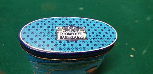 Blik zeeuwse roomboter babbelaars, Ophalen of Verzenden