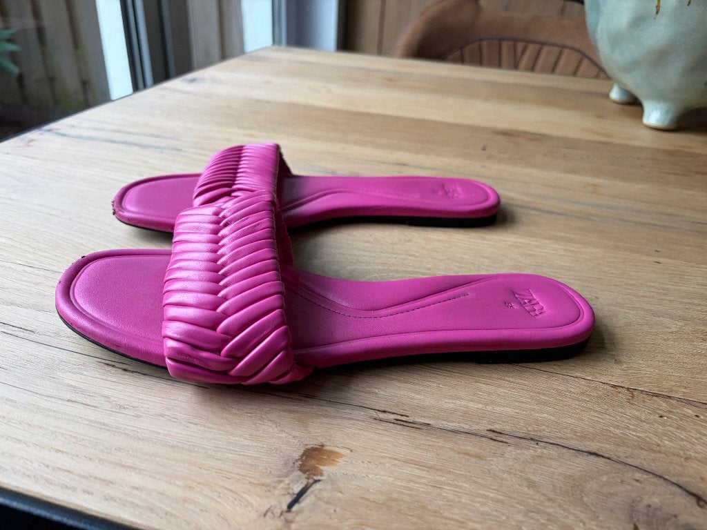 Zara sandalen, Zo goed als nieuw, Roze, Zara Woman, Sandalen of Muiltjes