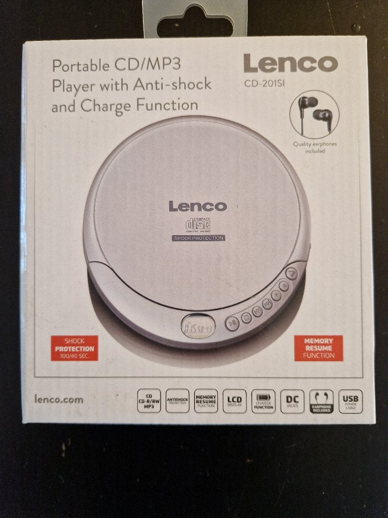 Lenco Draagbare CD/MP3 Speler, Anti-shock en Oplaadfunctie, Ophalen of Verzenden, Nieuw, Overige merken, Draagbaar