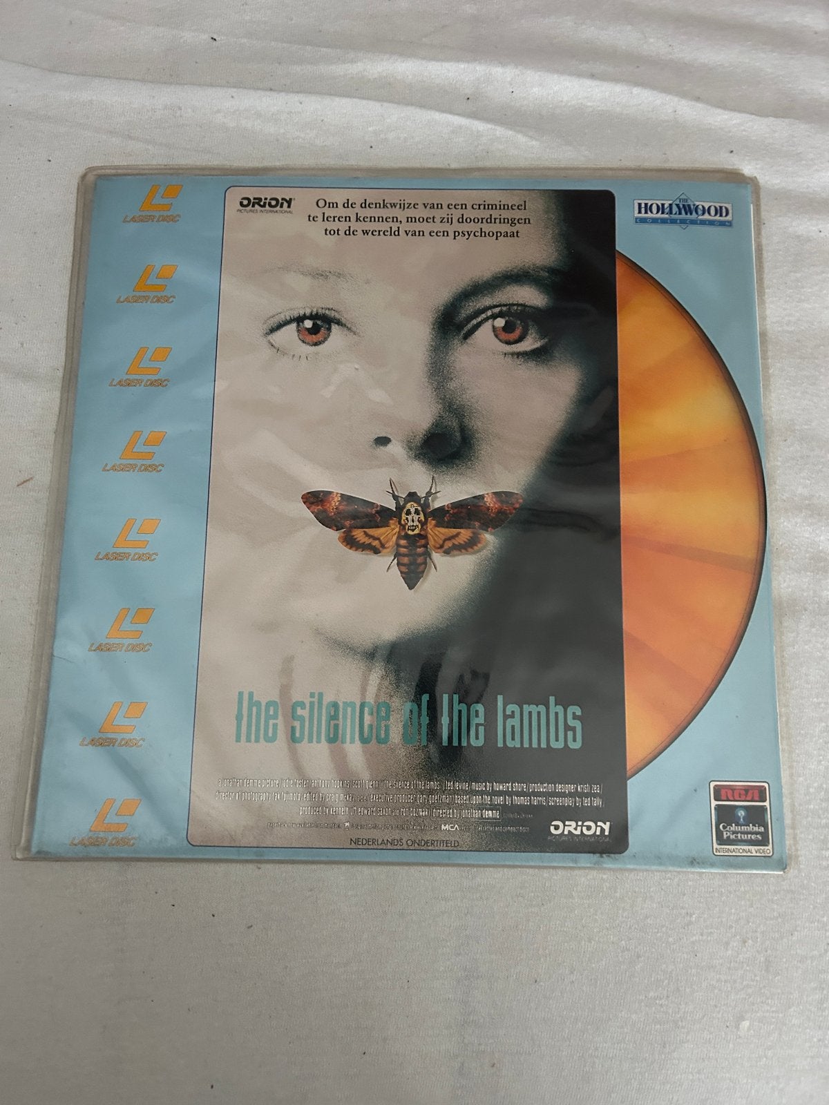 Laserdisc The Silence of The Lambs, Psychologische thriller, Vanaf 16 jaar, Nederlands, Ophalen of Verzenden