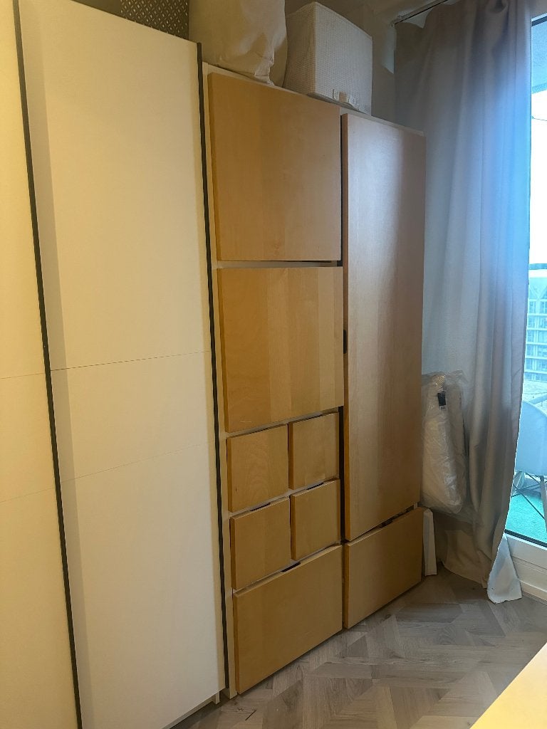 Unieke moderne kast, Huis en Inrichting, Ophalen, 100 tot 150 cm, 200 cm of meer, Eikenhout