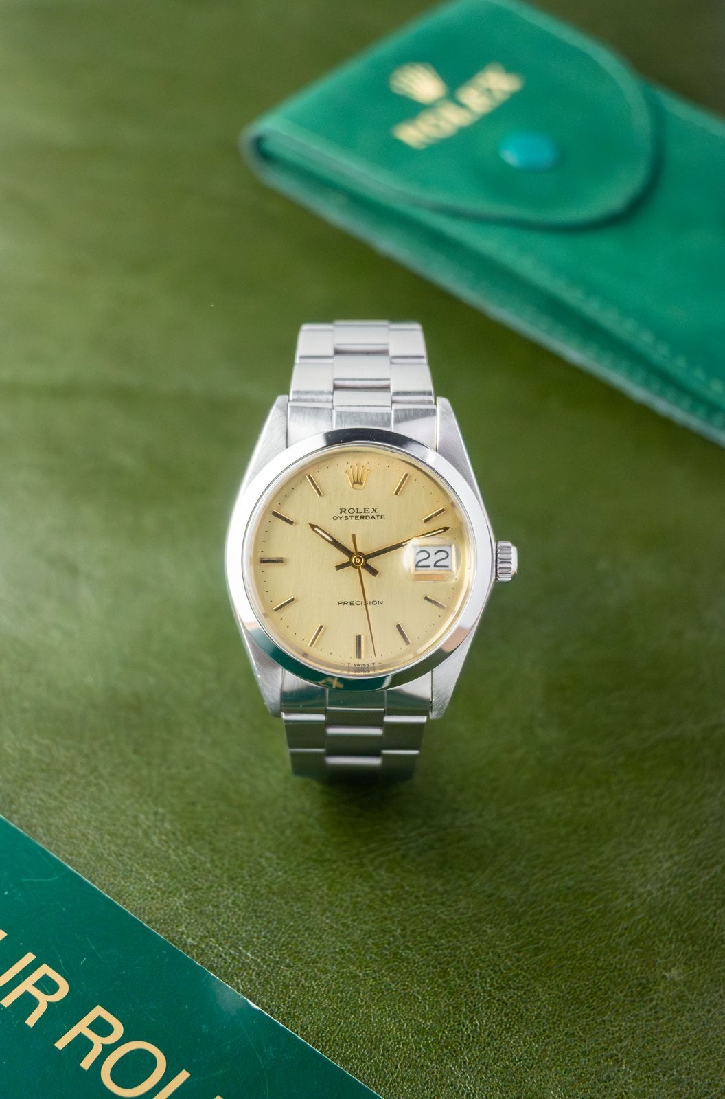 Rolex Oysterdate 34 Precision Ref. 6694 | Golden Dial, Staal, Polshorloge, Ophalen of Verzenden, Zo goed als nieuw
