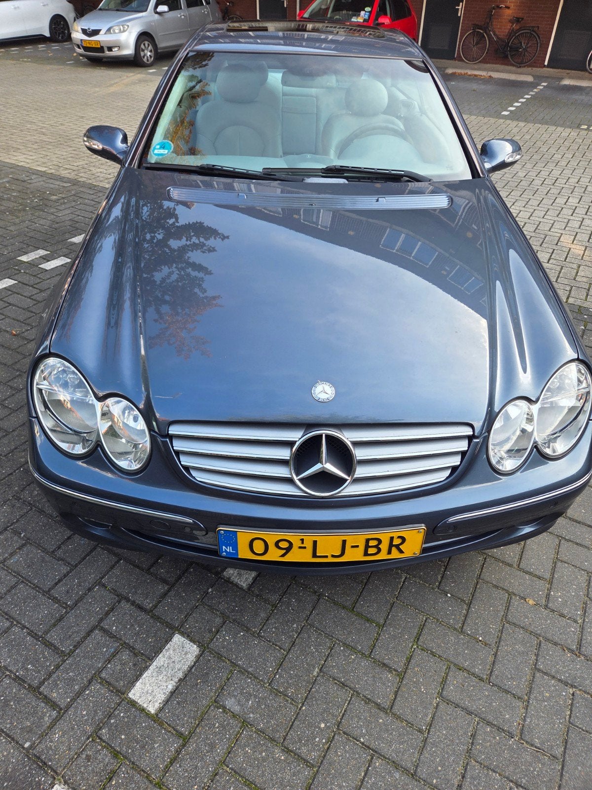 Mercedes-Benz CLK 2.6 Clk240 Coupe AUT 2003 Blauw, Auto's, Automaat, Achterwielaandrijving, 2597 cc, 170 pk