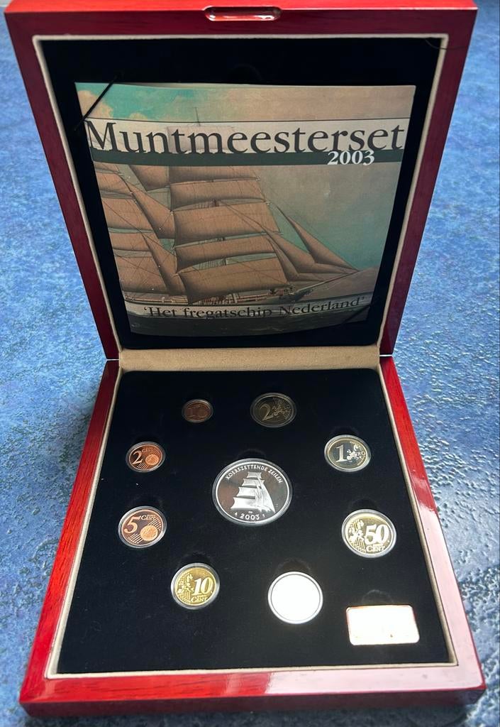 Muntmeesterset 2003 'Het fregatschip Nederland', Ophalen, Setje, Koningin Beatrix, Zilver