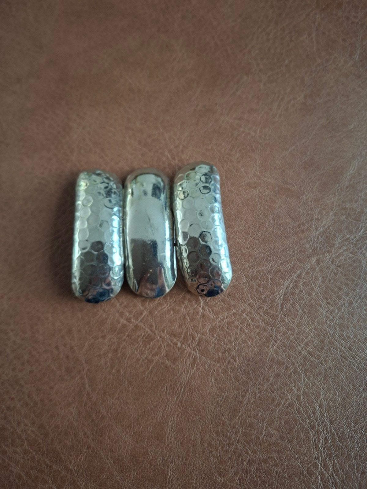 Vintage Zilverkleurige Gesp met Gehamerd Patroon, Ophalen of Verzenden