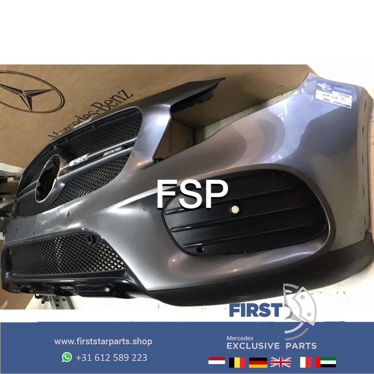 ORIGINELE MERCEDES W156 X156 GLA FACELIFT AMG VOORBUMPER COM, Gebruikt, -, Voor, Ophalen of Verzenden