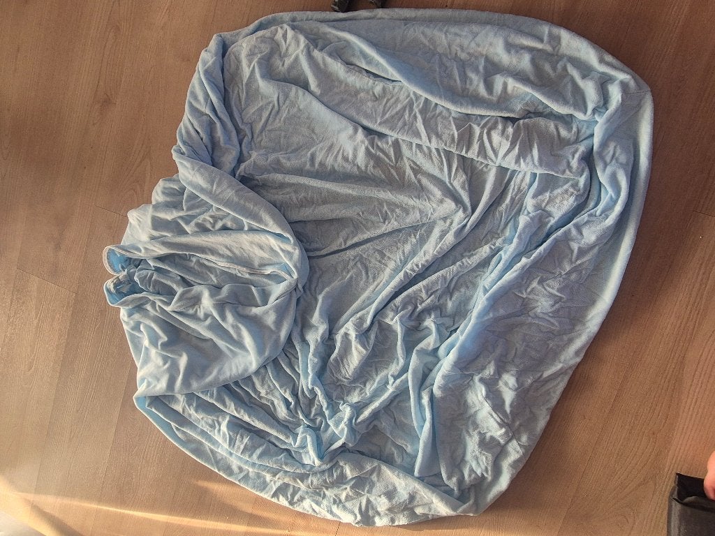 zitzak hoes blauw, Ophalen, Zo goed als nieuw, Blauw, Zitzak