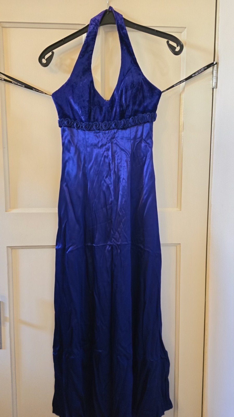 Morgan and Co. Galajurk Maat 34 (XS) Blauw, Ophalen of Verzenden, Gedragen, Blauw, Onder de knie
