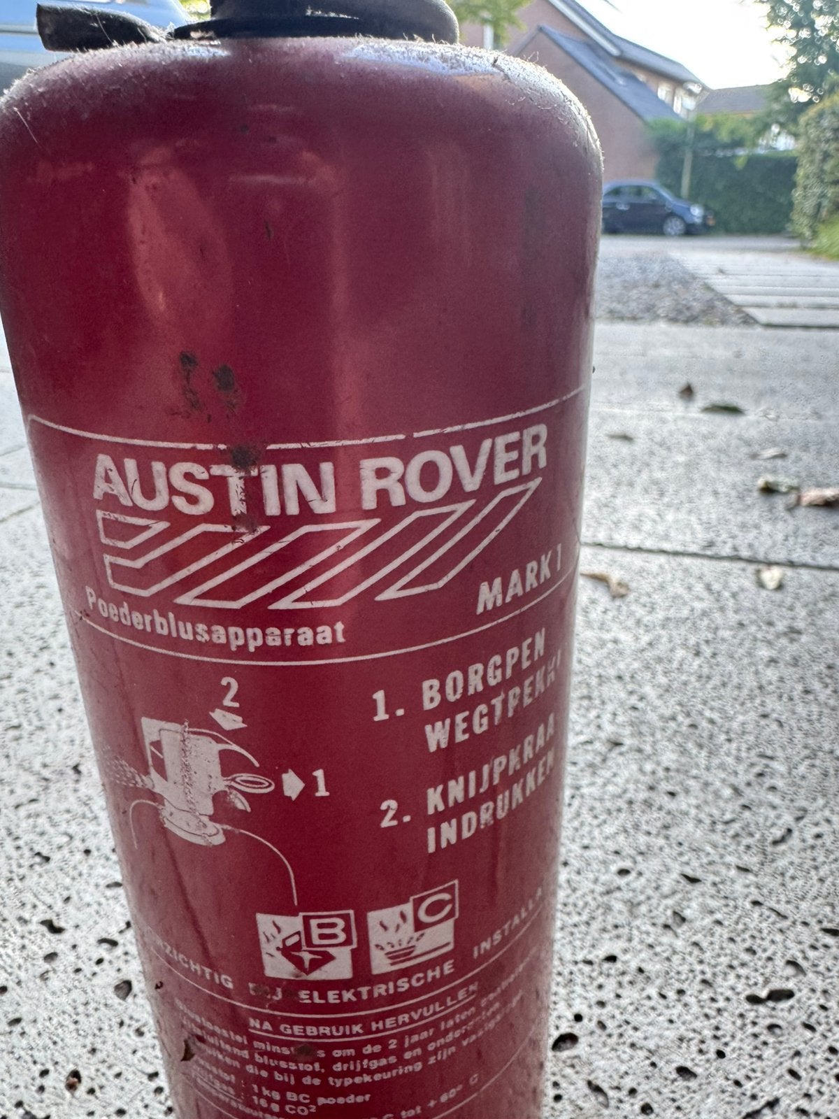 Brandblusser Austin Rover (vintage), Ophalen, Nieuw, Brandblusser