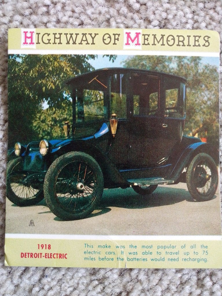 3x Highway of Memories kaarten Cord Brush Detroit-Electric, Verzamelen, Ophalen of Verzenden, Zo goed als nieuw, Auto's