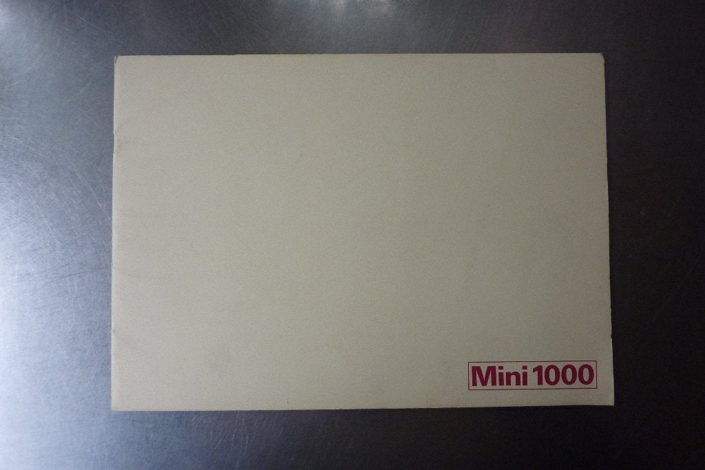 brochure Mini 1000, 850, Clubman Estate, Mini Special, Ophalen of Verzenden, Zo goed als nieuw, Overige merken