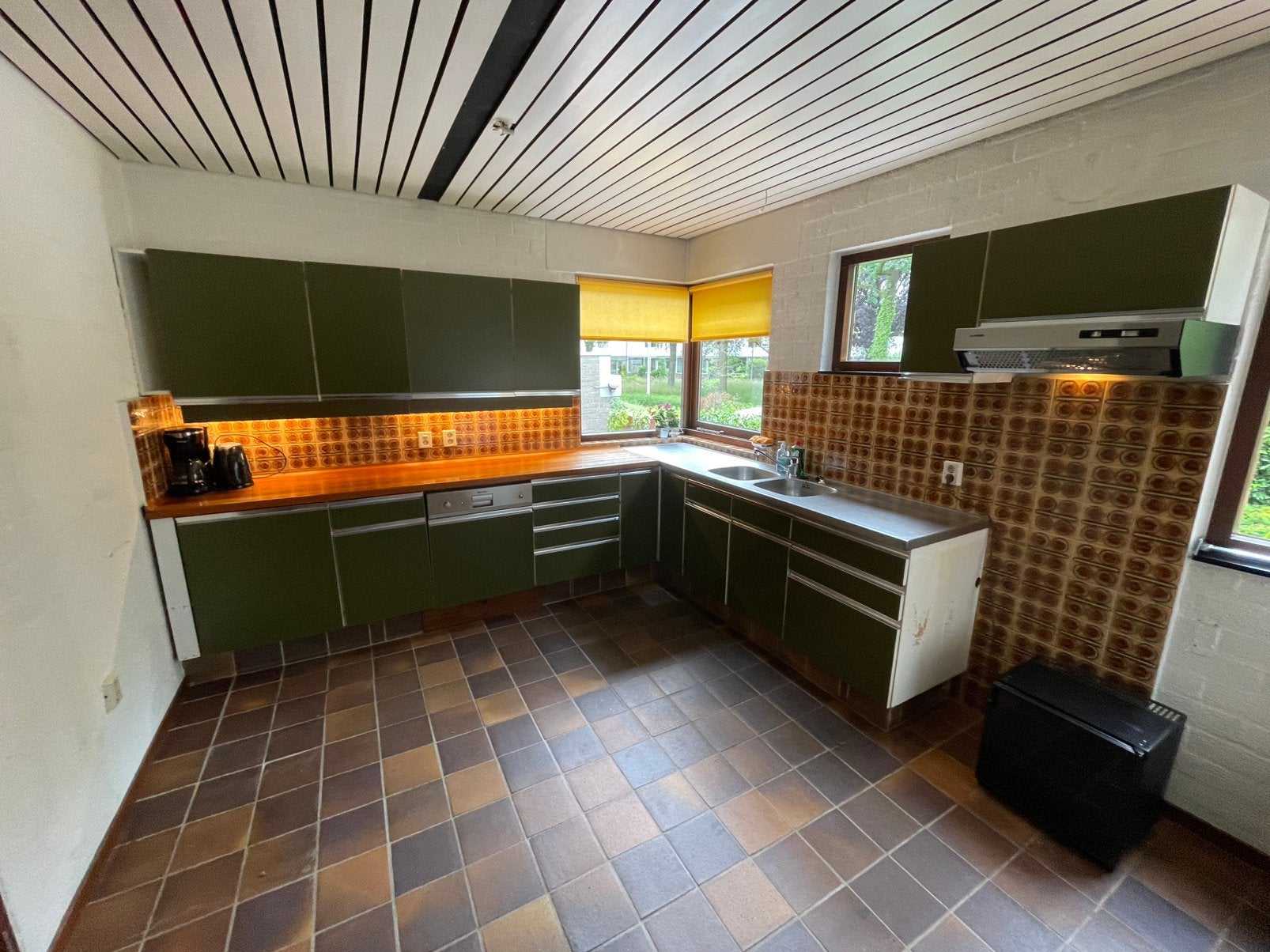Vintage / retro Bruynzeel keuken, Huis en Inrichting, Keuken | Keukenelementen, Ophalen, Gebruikt, Wit, 50 tot 100 cm