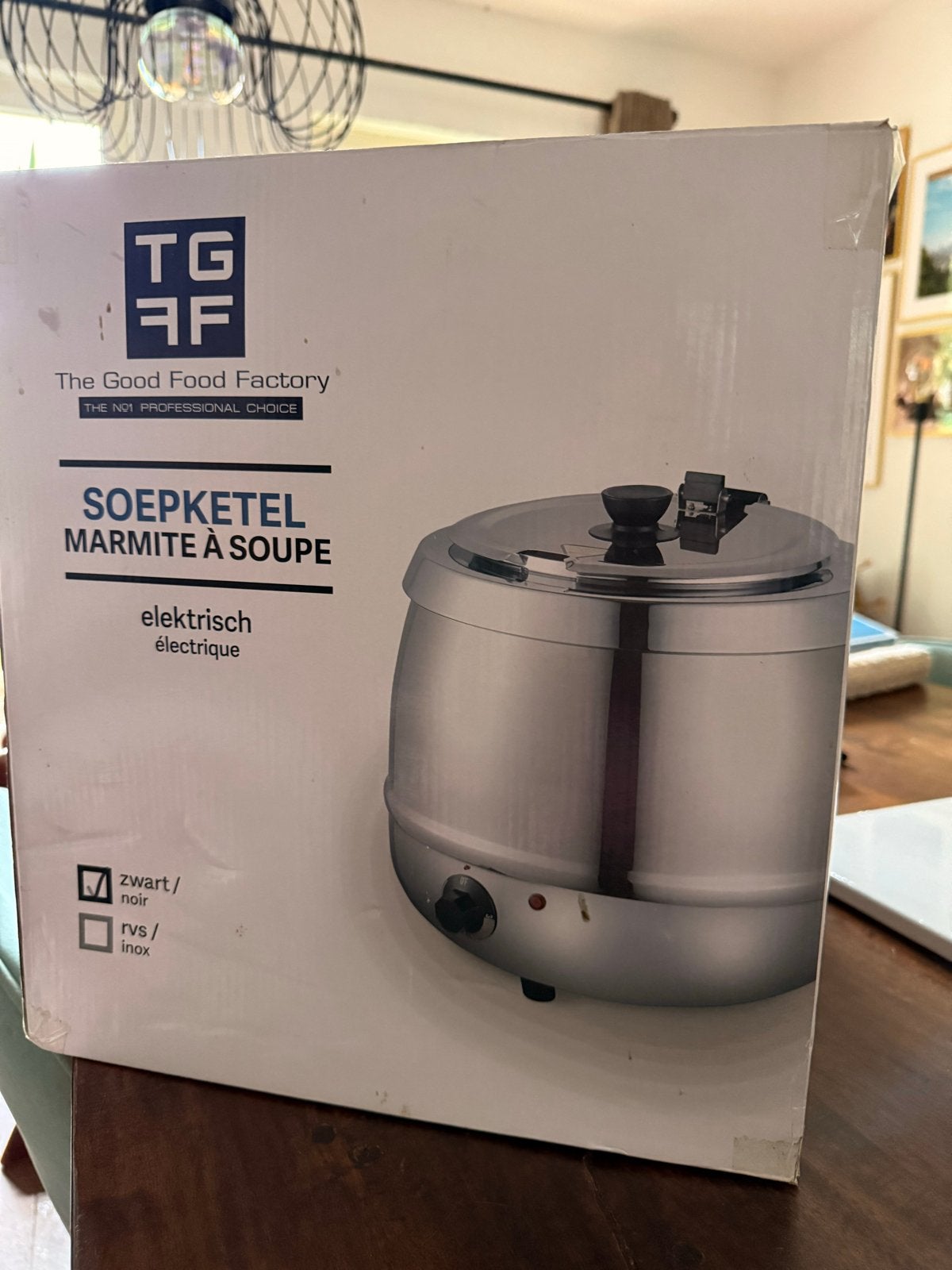 TG FF Soepketel - Elektrische Soepwarmer RVS, Ophalen, Zo goed als nieuw