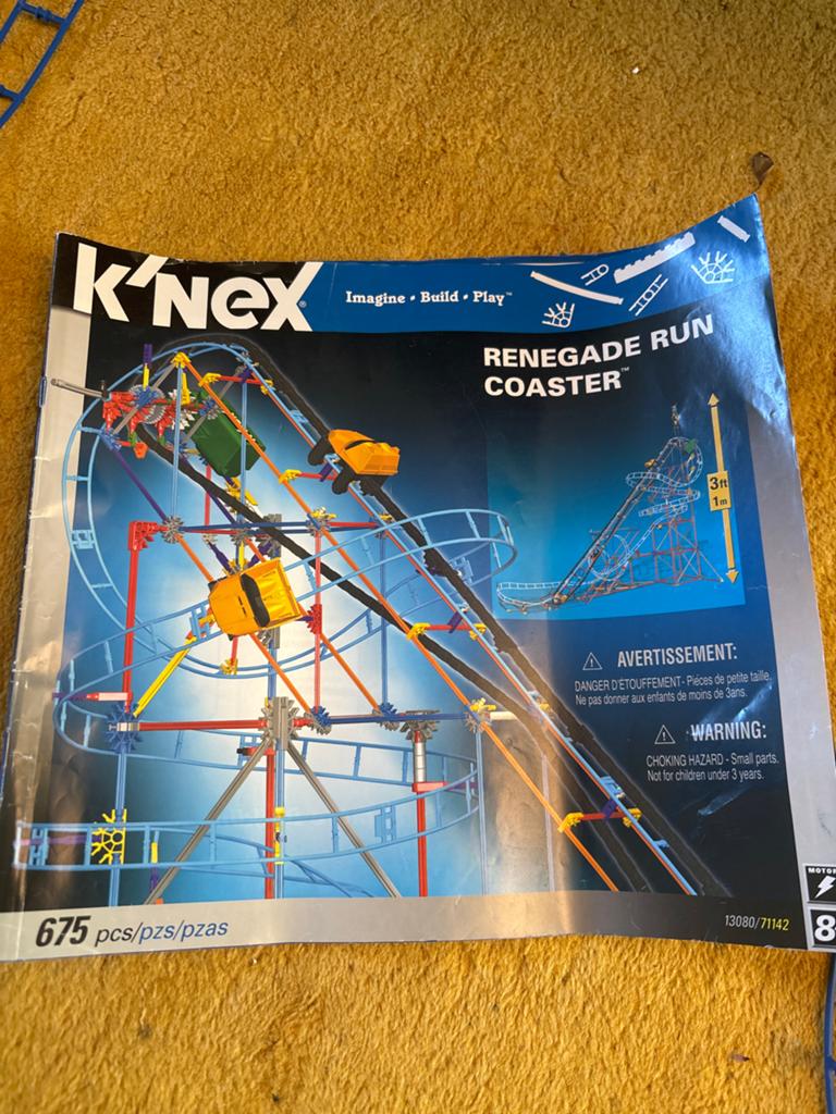 K'NEX Renegade Run Coaster thrill rides knex roller coaster, Ophalen of Verzenden, Zo goed als nieuw, K'nex