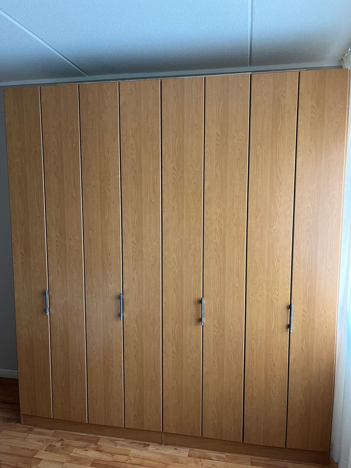 Beuken fineer kledingkast met vouwdeuren (204 x 239 cm), Ophalen, Zo goed als nieuw, 50 tot 75 cm, 200 cm of meer
