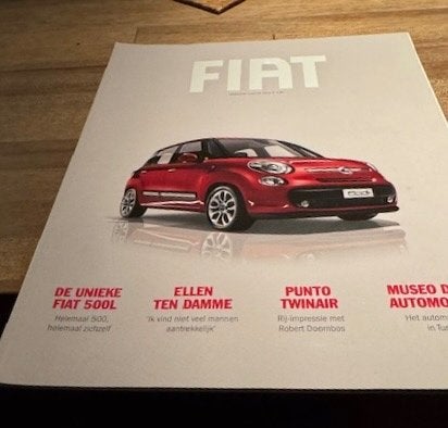 Fiat Najaar 2012 Brochure - De Unieke Fiat 500L, Boeken, Ophalen of Verzenden, Zo goed als nieuw, Algemeen