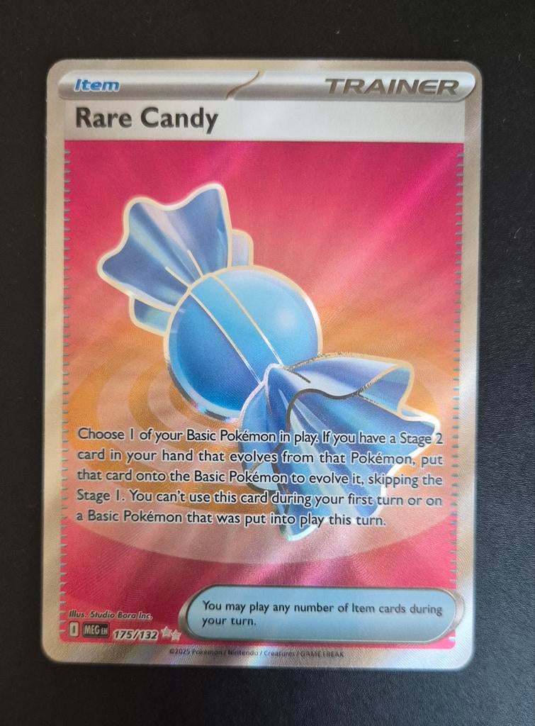 Rare Candy 175 Mega Evolution NM , Ophalen of Verzenden, Nieuw, Losse kaart, Foil
