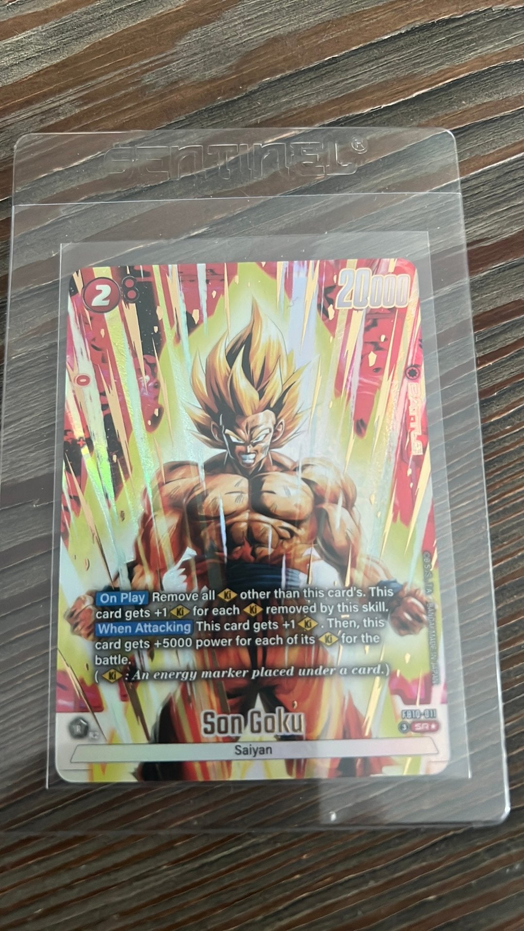 Dragon ball fb10-011 son goku SR️*, Ophalen of Verzenden, Zo goed als nieuw